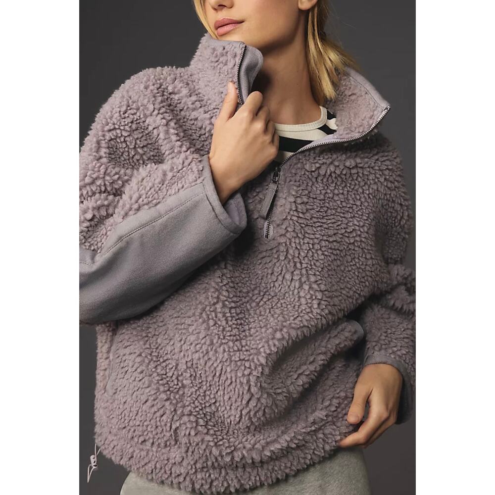 Daily Practice by Anthropologie Sherpa Half-Zip Pullover